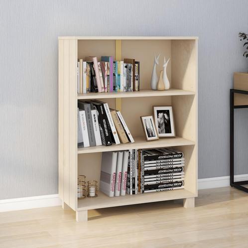 vidaXL Boekenkast HAMAR 85x35x112 cm massief grenenhout, Huis en Inrichting, Kasten | Boekenkasten, 25 tot 50 cm, Nieuw, Grenenhout