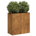vidaXL Plantenbak roestig 80x40x80 cm weervast staal, Verzenden, Nieuw, Metaal