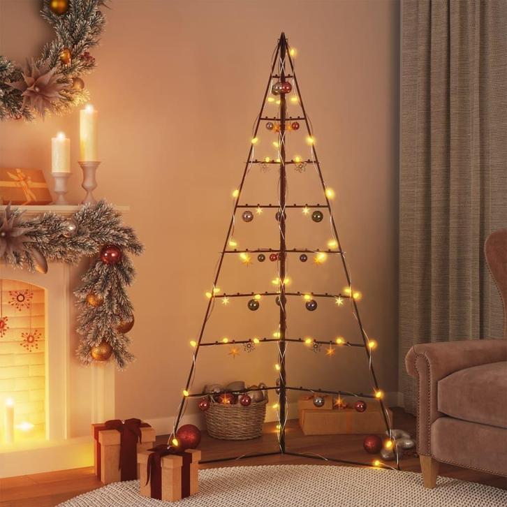 vidaXL Kerstdecoratie kerstboom 180 cm metaal zwart, Diversen, Kerst, Nieuw, Verzenden