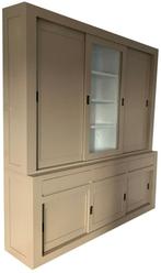 Buffetkast steengrijs Vaassen 220 x 240cm dichte zijdeuren, Ophalen of Verzenden, Nieuw