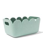 HEMA Mand 33x14cm vilt lichtgroen, Verzenden, Nieuw
