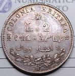 Italië, Italiaans Eritrea Umberto I. 2 Lire 1890