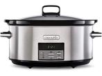 CrockPot - Slowcooker - 7,5L - Digital timer - Zwart, Verzenden, Zo goed als nieuw