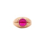 Roségouden vintage ring met kleursteen 18 kt, Ophalen of Verzenden, Nieuw