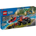 LEGO City 60412 4X4 Brandweerauto met Reddingsboot, Verzenden, Nieuw
