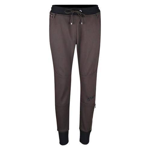 MAC • relaxte bruine broek Jogger zip • 36, Kleding | Dames, Broeken en Pantalons, Bruin, Nieuw, Maat 36 (S), Verzenden