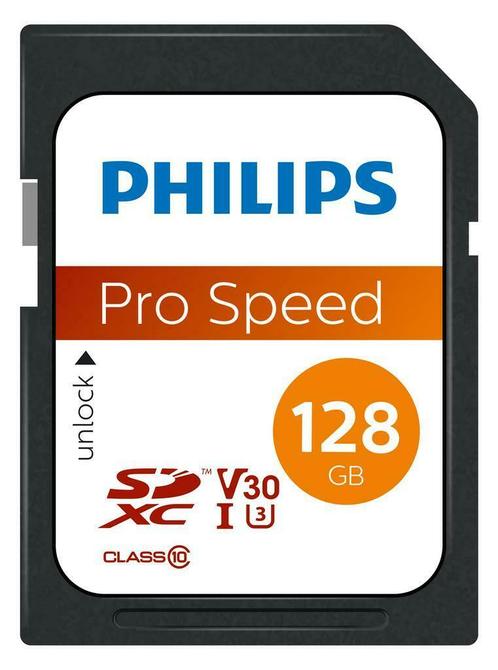 Philips | SDXC | 128 GB | UHS-I | U3, Audio, Tv en Foto, Fotografie | Geheugenkaarten, Nieuw, Verzenden