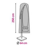 Zweefparasolhoes | Perel | 250 x Ø 64 cm (Tot 4.5 meter, PP), Tuin en Terras, Verzenden, Nieuw