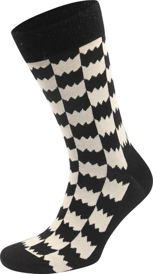 Happy Socks Sokken Dizzy Check maat 41-46 Heren, Kleding | Heren, Sokken en Kousen, Zwart, Nieuw, Verzenden