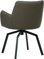 Groene leren  draaibare eetkamerstoel - Toledo Leer Moss (gr, Huis en Inrichting, Stoelen, Ophalen of Verzenden, Nieuw, Leer, Industrieel