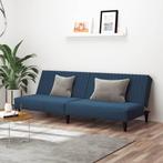 vidaXL Slaapbank 2-zits fluweel blauw, Verzenden, Nieuw, Tweepersoons