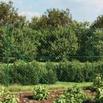 vidaXL Gaashek met flens 1,4x25 m groen, Tuin en Terras, Schuttingen, Verzenden, Nieuw, IJzer