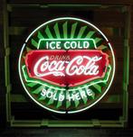Coca-Cola Ice Cold Neon Verlichting XL 100 cm ø, Gebruikt, Ophalen