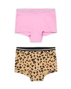 HEMA Kinderboxers luipaard - 2 stuks bruin, Verzenden, Nieuw