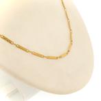 18 Krt. Gouden ketting met staafjes | 60 cm (vintage, uniek), Ophalen of Verzenden, Gebruikt, Overige kleuren, Goud