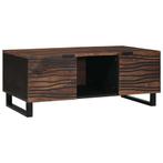vidaXL Salontafel Bruin en zwart 100 x 54 x 40 cm, Verzenden, Nieuw, 50 tot 100 cm, Minder dan 50 cm