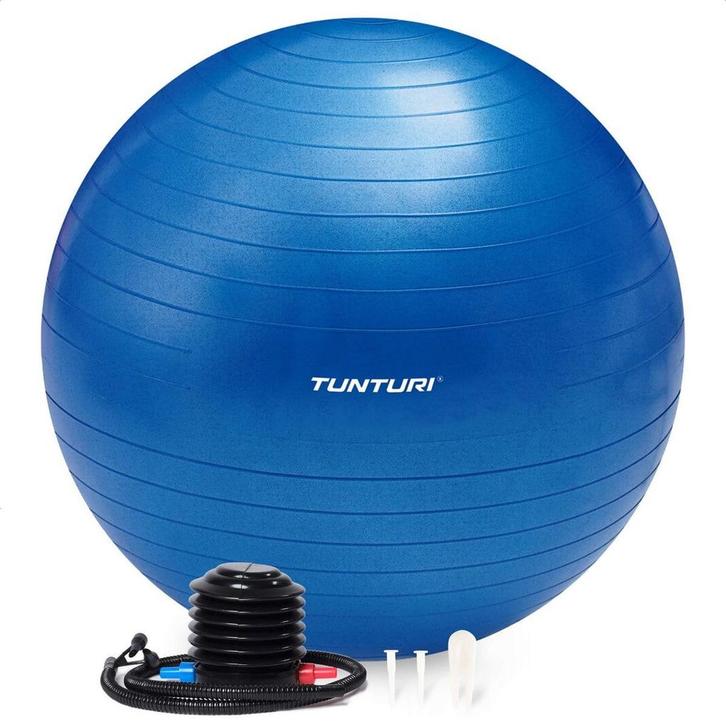 Tunturi Anti Burst Fitness bal met Pomp - Yoga bal 65 cm -, Sport en Fitness, Fitnessmaterialen, Zo goed als nieuw, Ophalen of Verzenden
