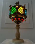 Tafellamp - Koper, Marmer, Plastic, Een vintage Mediterrane, Antiek en Kunst