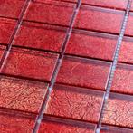 Mozaïektegel Condor Rood Glanzend 30x30 cm, Doe-het-zelf en Verbouw, Tegels, Nieuw, Overige materialen, Overige typen, 20 tot 40 cm
