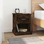 vidaXL Nachtkastje 39x39x47,5 cm bewerkt hout gerookt eiken, Minder dan 45 cm, Verzenden, Nieuw, Minder dan 55 cm