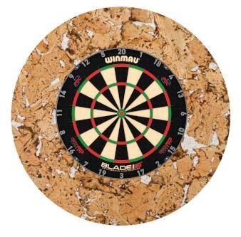 Design Dartbord achterwand - Country Cream - ROND - 80cm, Doe-het-zelf en Verbouw, Vloerdelen en Plavuizen, Ophalen of Verzenden