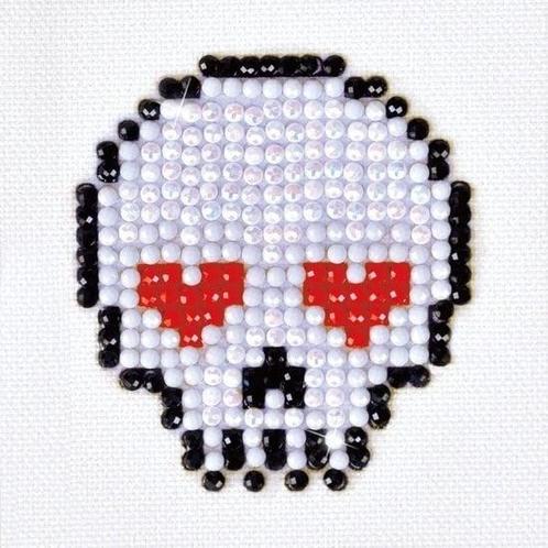 DIAMOND DOTZ Sugar Skull - Diamond Painting - 304 Dotz - 8x8, Hobby en Vrije tijd, Knutselen, Ophalen of Verzenden