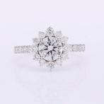 Zonder Minimumprijs - Ring - 14 karaat Witgoud - 2.01ct. tw., Sieraden, Tassen en Uiterlijk, Ringen, Nieuw
