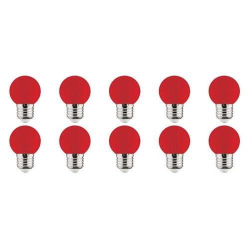 LED Lamp 10 Pack - Romba - Rood Gekleurd - E27 Fitting - 1W, Huis en Inrichting, Lampen | Tafellampen, Nieuw, Overige materialen