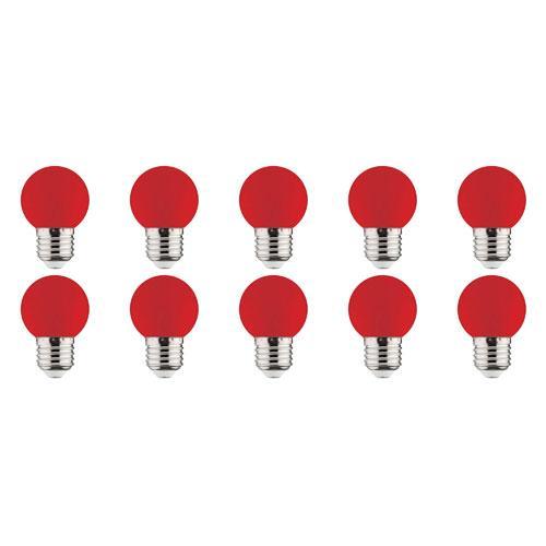 LED Lamp 10 Pack - Romba - Rood Gekleurd - E27 Fitting - 1W, Huis en Inrichting, Lampen | Tafellampen, Nieuw, Overige materialen
