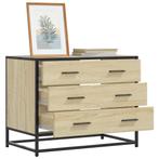 vidaXL Ladekast 70x41x56 cm bewerkt hout sonoma eikenkleurig, Kinderen en Baby's, Kinderkamer | Commodes en Kasten, Verzenden