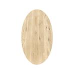 Eiken tafelblad ovaal - 4cm dik eiken, Huis en Inrichting, Tafels | Eettafels, Verzenden, Nieuw
