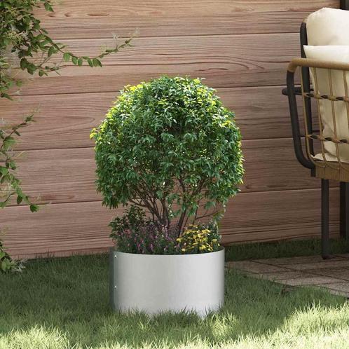 vidaXL Tuinplantbakken 5 pcs Zilver 30 x 30 x 20 cm, Tuin en Terras, Bloembakken en Plantenbakken, Minder dan 60 cm, Nieuw, Metaal