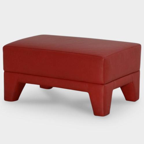 Pode Edit poef, rood leder, 57 x 41 cm, Zakelijke goederen, Kantoor en Winkelinrichting | Kantoormeubilair en Inrichting, Ophalen of Verzenden