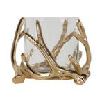 windlicht gewei champagne goud dia 17cm, Verzenden, Nieuw