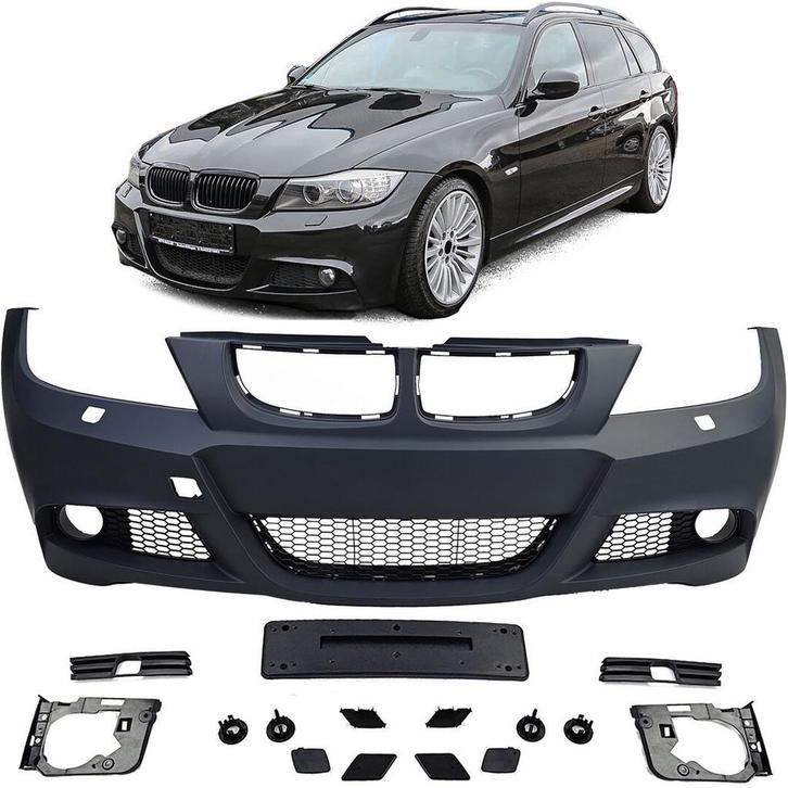 M Pakket Voorbumper Met PDC LCI Style BMW E90 E91 B8276, Auto-onderdelen, Carrosserie en Plaatwerk, Nieuw, BMW, Voor, Bumper
