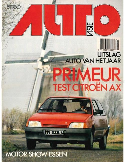 1986 AUTOVISIE MAGAZINE 25 NEDERLANDS, Boeken, Auto's | Folders en Tijdschriften