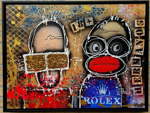 MoonTje - Hermanos 18+ Gold edition., Antiek en Kunst, Kunst | Schilderijen | Modern