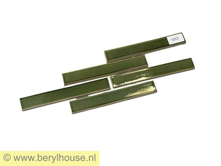 v.a € 20,- per m2 Geglazuurde baksteenstrippen, Doe-het-zelf en Verbouw, Metselstenen, Bakstenen, Nieuw, Ophalen