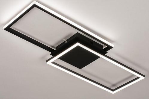 Rietveld Plafondlampen - Zwart - Metaal, Huis en Inrichting, Lampen | Plafondlampen, Verzenden