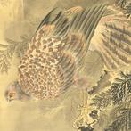 Large Scroll - Lesser Cuckoo Eagle Hawk Cedar Forests, Antiek en Kunst