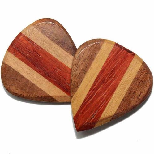 Cocobolo, Esdoorn &amp;  Padoek handgemaakte houten plectrum, Muziek en Instrumenten, Instrumenten | Toebehoren, Nieuw, Ophalen of Verzenden