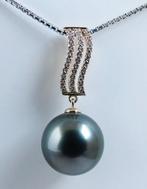 Hanger - 18 karaat Geel goud Parel - Diamant -, Sieraden, Tassen en Uiterlijk, Antieke sieraden