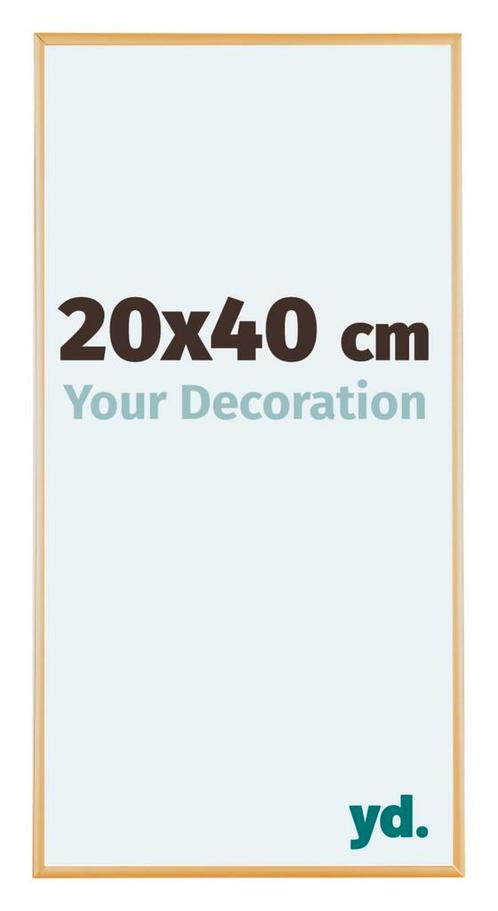 Fotolijst 20x40 cm - Goud Vintage - Aluminium - Austin, Huis en Inrichting, Woonaccessoires | Lijsten, Nieuw, Verzenden
