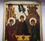 Icoon - Russisch icoon van de Heilige Drie-eenheid met, Antiek en Kunst, Antiek | Boeken en Bijbels