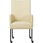 Leren eetkamerstoel Spark - Toledo Polar (crème) - Poten, Huis en Inrichting, Leren eetkamerstoel Spark - Toledo Polar (crème) - Poten staal rond zwart past perfect in uw interieur als u woonstijl: Industrieel, Modern is.