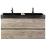 Maxx XL Badmeubelset 120 cm - Craft Oak - Wastafel Lucca, Ophalen of Verzenden, Nieuw