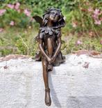 Beeldje - dreaming pixie - Brons
