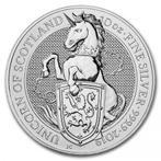 Queen s Beast Unicorn of Scotland 10 oz 2019, Verzenden, Losse munt, Zilver