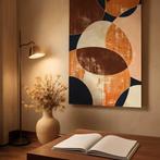 Abstracte wanddecoratie in warme aardetinten, Verzenden