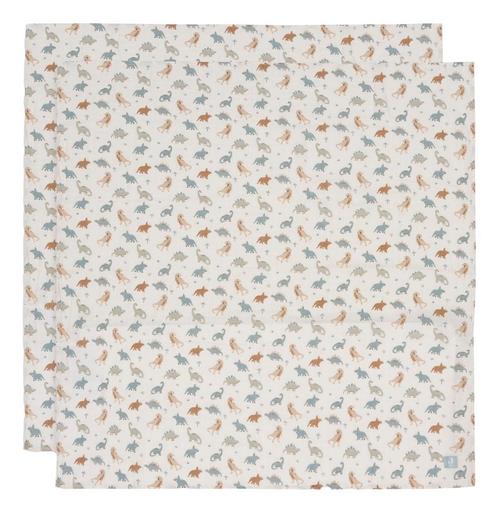 Jollein Roarsome 115 x 115 cm Hydrofiel Multidoek 2 Stuks, Kinderen en Baby's, Badjes en Verzorging, Nieuw, Verzenden
